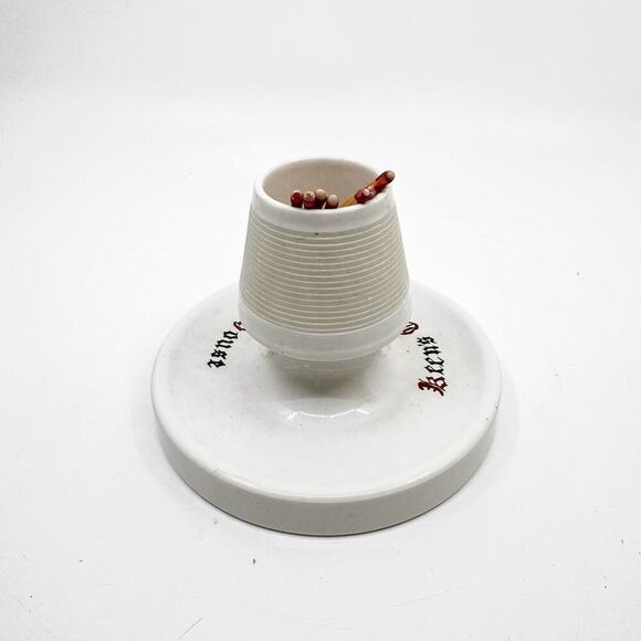 Vintage "Keen's English Chop House" Ceramic Advertising Match Striker - Picture 2 of 6